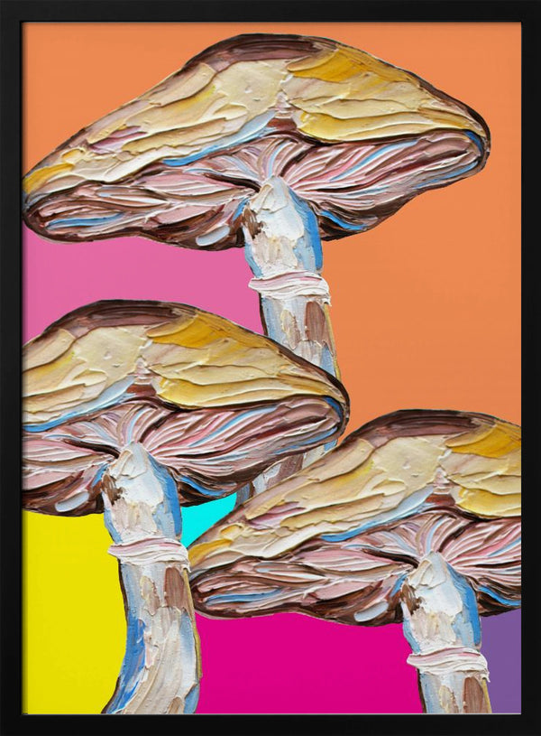 Tablou înramat „Psychedelic Mushrooms” de Alice Straker