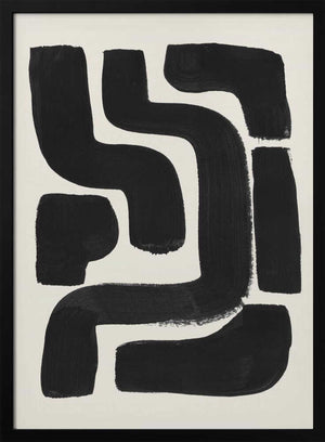 Tablou înramat „Ink Maze” de Ejaaz Haniff
