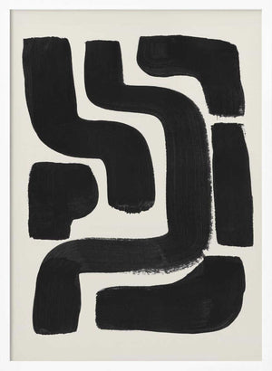 Tablou înramat „Ink Maze” de Ejaaz Haniff
