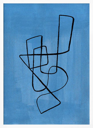 Tablou înramat „Pastel Blue Circuit” de Ejaaz Haniff