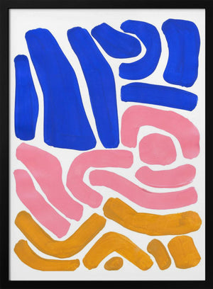 Tablou înramat „Pastel Tribal Maze” de Ejaaz Haniff