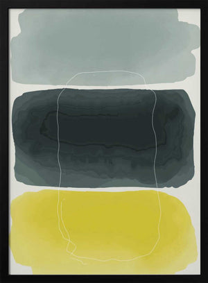 Tablou înramat „Watercolor Shapes Series #3” de jay stanley