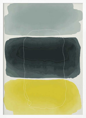 Tablou înramat „Watercolor Shapes Series #3” de jay stanley