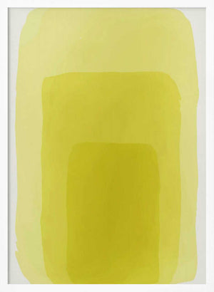Tablou înramat „Yellow Watercolor Shapes #1” de jay stanley