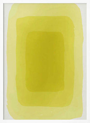 Tablou înramat „Yellow Watercolor Shapes #3” de jay stanley