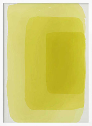 Tablou înramat „Yellow Watercolor Shapes #4” de jay stanley