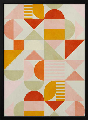Tablou înramat „Bauhaus Fun Pastel” de Ana Rut Bre