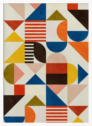 Tablou înramat „Bauhaus Fun” de Ana Rut Bre