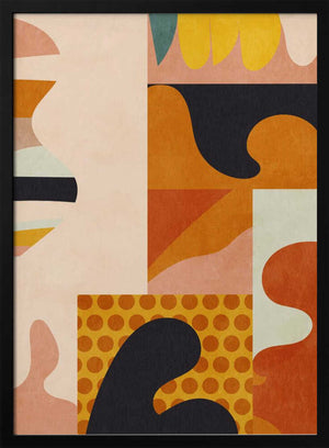 Tablou înramat „Playing Around Shapes 5” de Ana Rut Bre