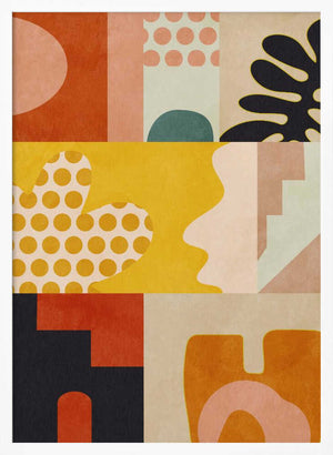 Tablou înramat „Playing Around Shapes 6” de Ana Rut Bre