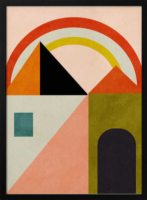 Tablou înramat „Playing Around Shapes” de Ana Rut Bre