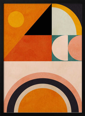 Tablou înramat „Playing Around Shapes 4” de Ana Rut Bre