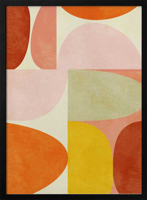 Tablou înramat „Warm Pastel Geometry” de Ana Rut Bre