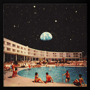 Tablou înramat „Lunar Pool” de Taudalpoi