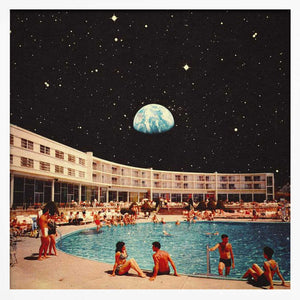 Tablou înramat „Lunar Pool” de Taudalpoi