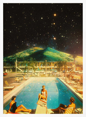 Tablou înramat „Space Pool” de Taudalpoi