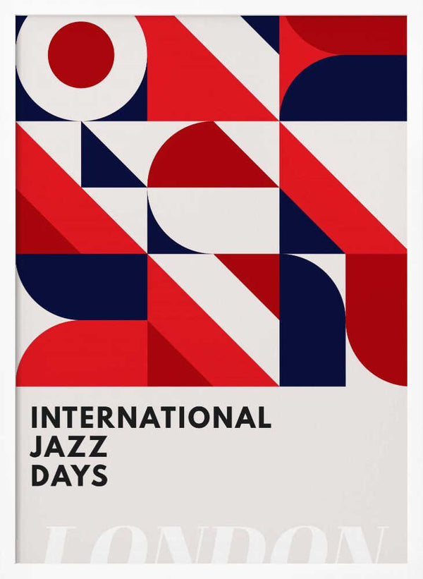 Tablou înramat „Jazz Days London” de Kubistika