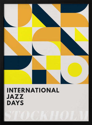 Tablou înramat „Jazz Days Stockholm” de Kubistika