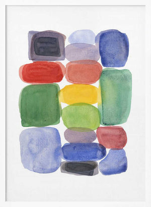 Tablou înramat „Color Blocks 2” de Louise van Terheijden