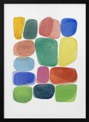 Tablou înramat „Color Blocks 3” de Louise van Terheijden