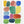 Tablou înramat „Color Blocks 3” de Louise van Terheijden