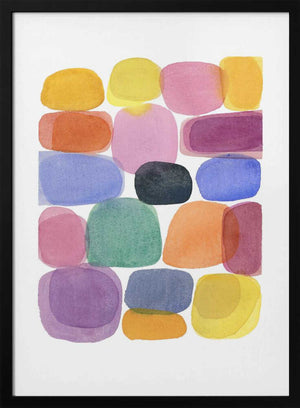 Tablou înramat „Color Blocks 4” de Louise van Terheijden