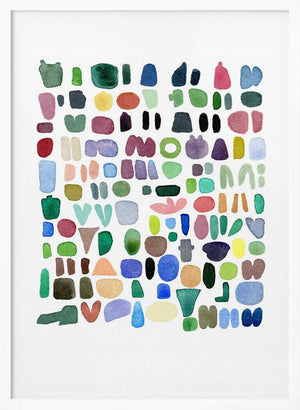 Tablou înramat „Beach Combing 2” de Louise van Terheijden