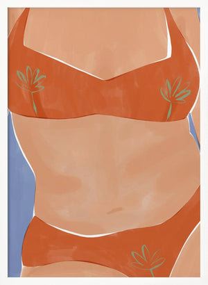 Tablou înramat „Bikini Babe” de Ivy Green Illustrations