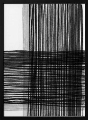 Tablou înramat „Black And Gray Lines Creating A Grid Pattern” de Shot by Clint