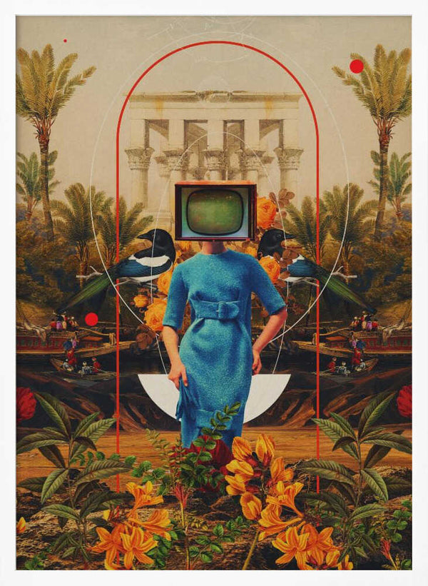 Tablou înramat „Her Asymmetries” de Frank Moth