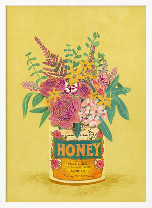 Tablou înramat „Flowers In a vintage Honey Can” de Raissa Oltmanns