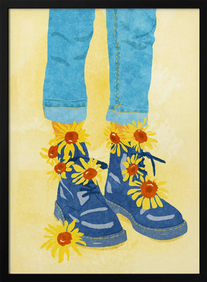 Tablou înramat „Sunflower Walk” de Raissa Oltmanns