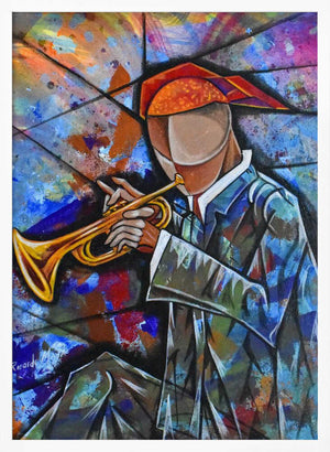 Tablou înramat „Trumpet Jazz” de Ricardo Maya
