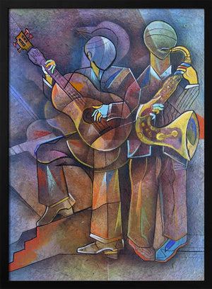 Tablou înramat „Jazz Musicians” de Ricardo Maya