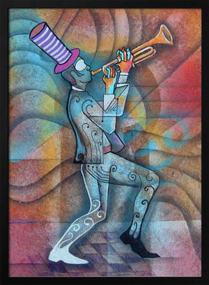 Tablou înramat „Trumpet Man” de Ricardo Maya