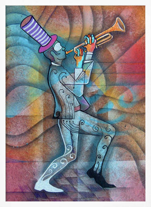 Tablou înramat „Trumpet Man” de Ricardo Maya