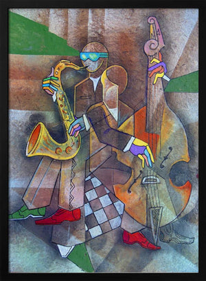 Tablou înramat „Jazz Party” de Ricardo Maya