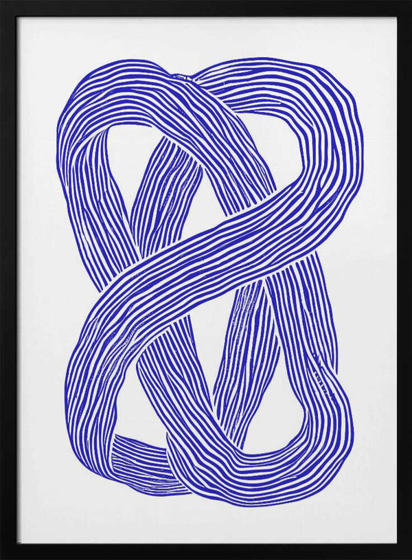 Tablou înramat „Blue Infinity Loop” de Treechild