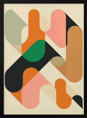 Tablou înramat „Geometrics 1” de Jazzberry Blue