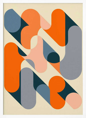 Tablou înramat „Geometrics 2” de Jazzberry Blue
