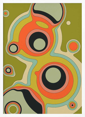 Tablou înramat „Fluid Geometrics 1” de Jazzberry Blue