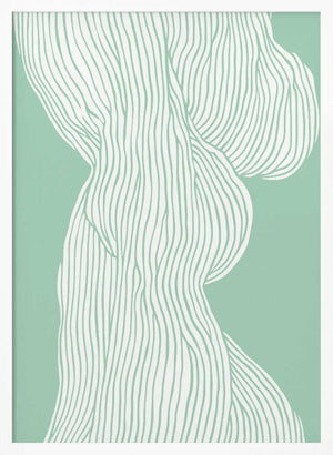 Tablou înramat „Flowing Line Elegance” de Treechild