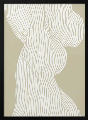 Tablou înramat „Flowing Lines Elegance” de Treechild