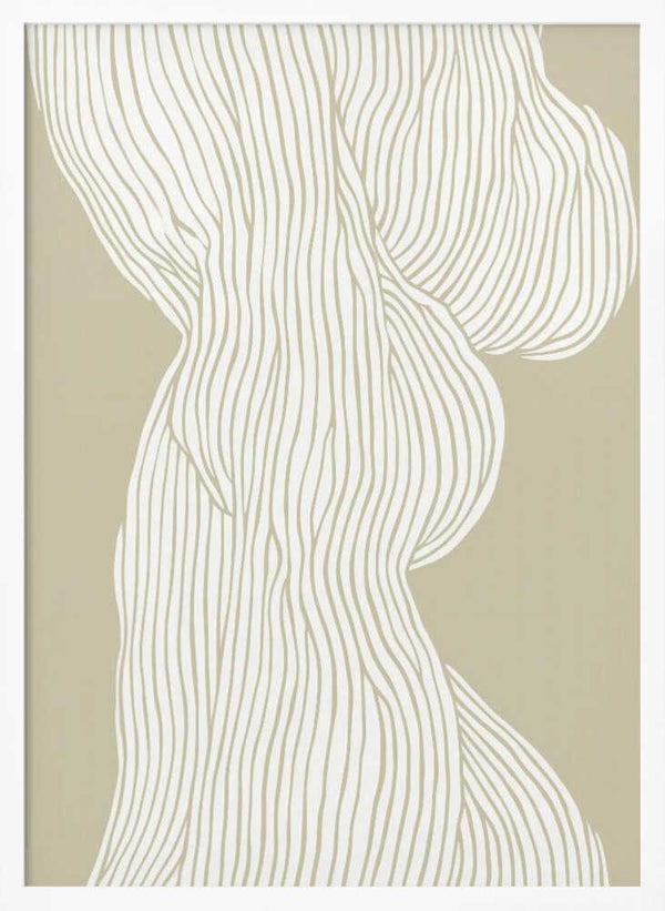 Tablou înramat „Flowing Lines Elegance” de Treechild