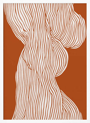 Tablou înramat „Curved Line Dance” de Treechild