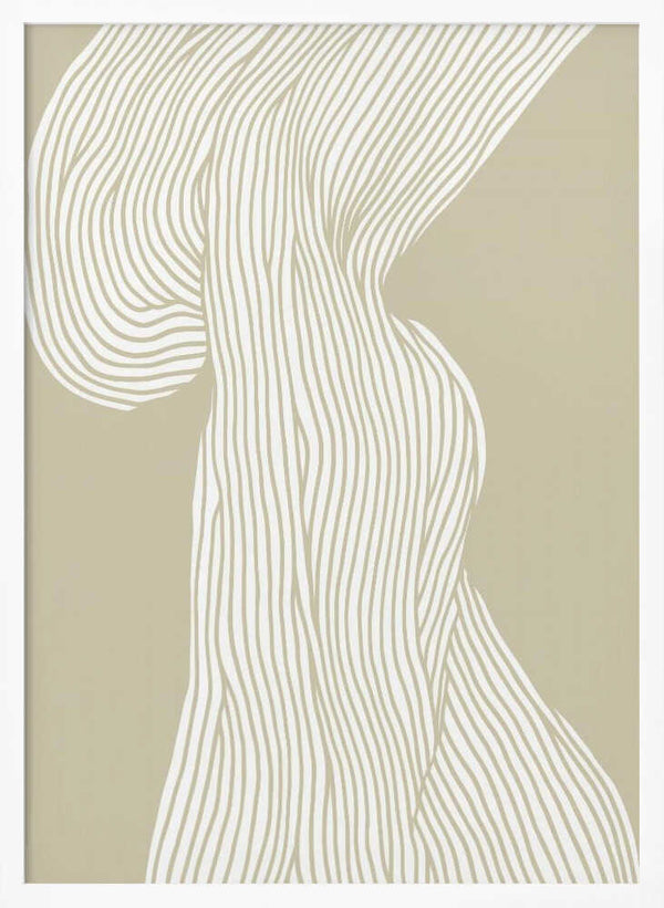 Tablou înramat „Flowing Lines Canvas” de Treechild