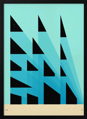 Tablou înramat „Perspectives 3” de Jazzberry Blue