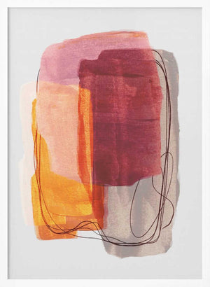 Tablou înramat „Abstract Brush Strokes 51” de Mareike Böhmer