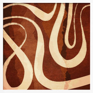 Tablou înramat „Curved Pathways” de Emel Tunaboylu