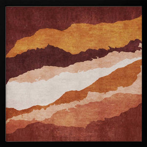 Tablou înramat „Earthy Layers” de Emel Tunaboylu